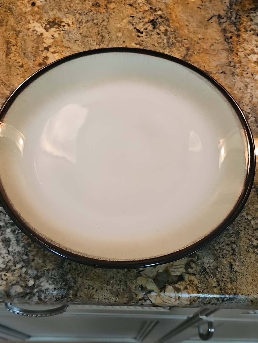 Brand New Sango Nova Black China #4932  Large Serving Plate